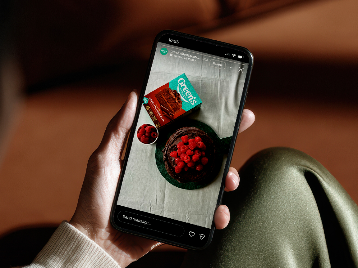 WE COOKED UP A NEW SOCIAL APPROACH FOR GREENS for Green's Foods (Social)